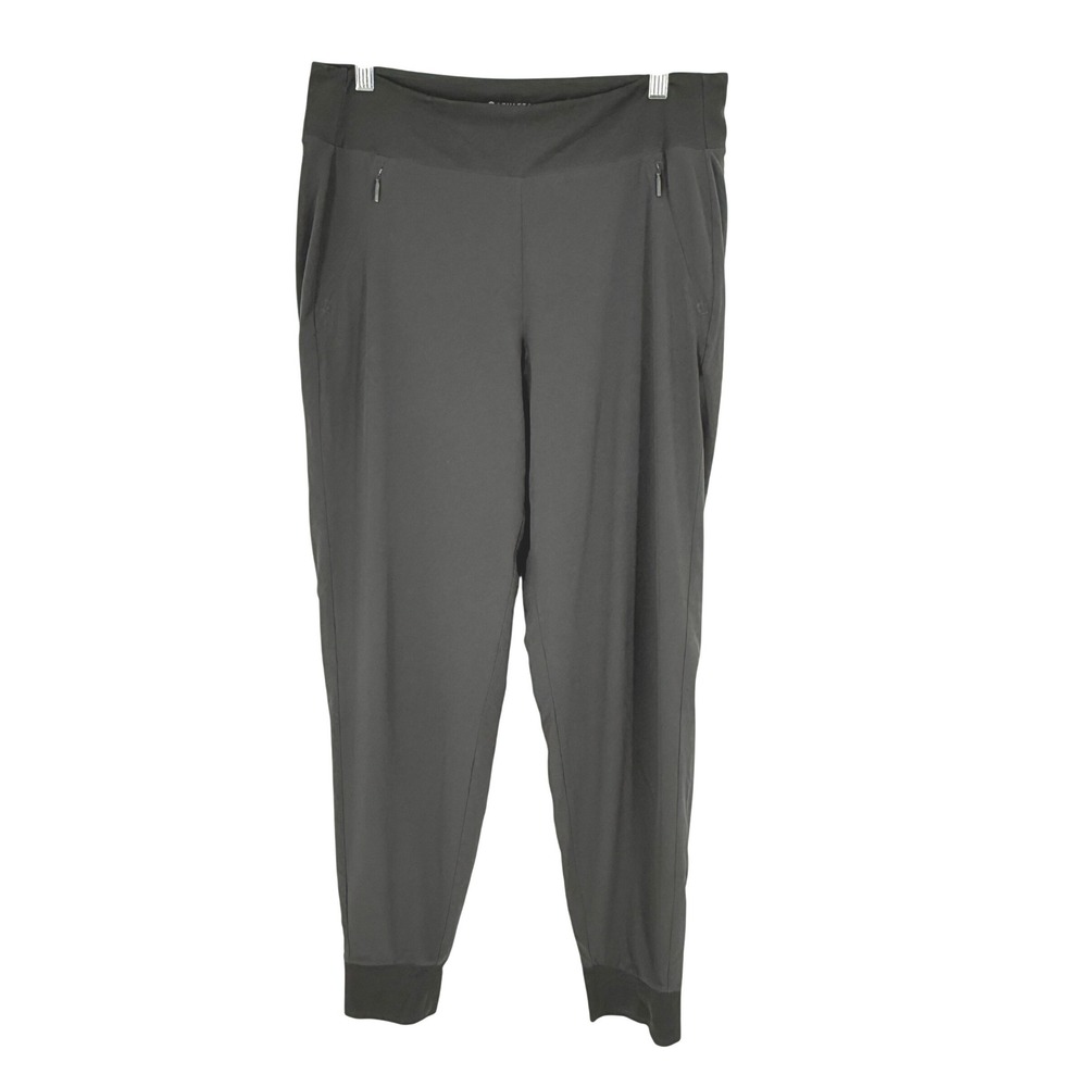 Athleta Jogger Pants Womens 10T Grey Excellent 907899-05 Tall Zipper Pockets